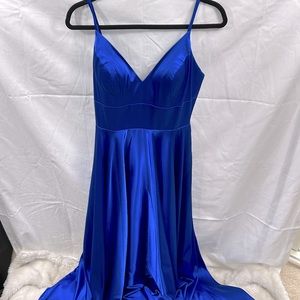 Gown dress royal blue with ticket